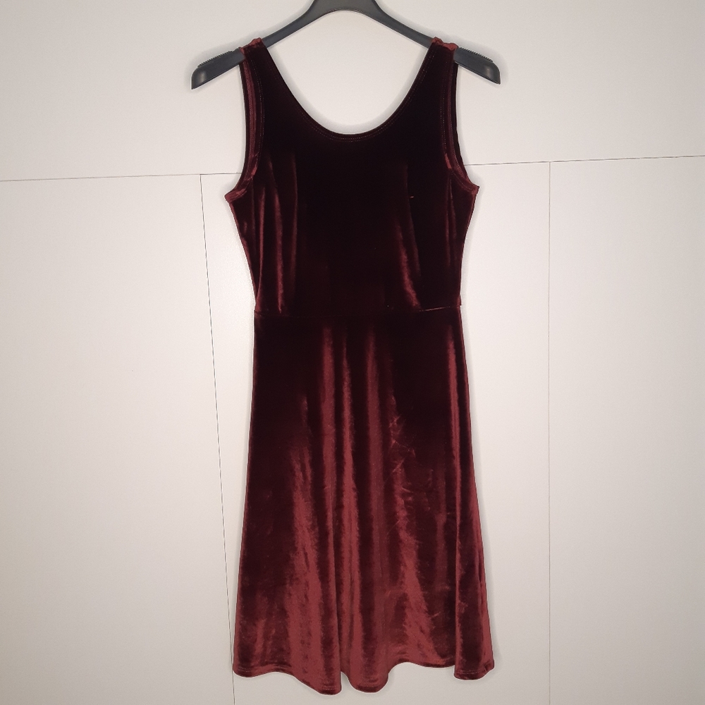 Bluenotes suede dress red size small